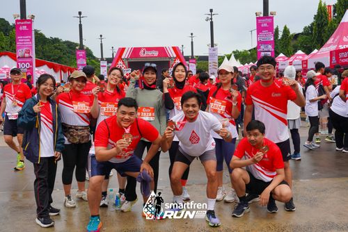 Race photo from Smartfren Run 2024