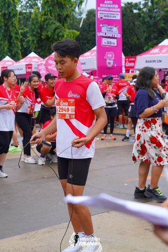 Race photo from Smartfren Run 2024
