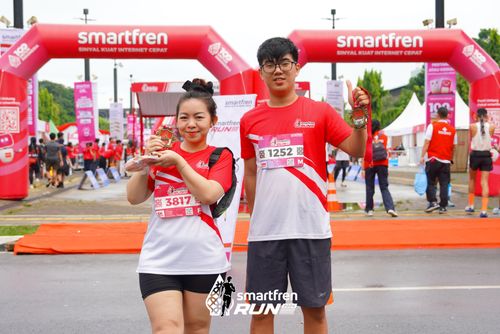 Race photo from Smartfren Run 2024