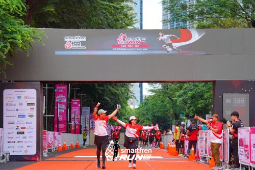 Race photo from Smartfren Run 2024