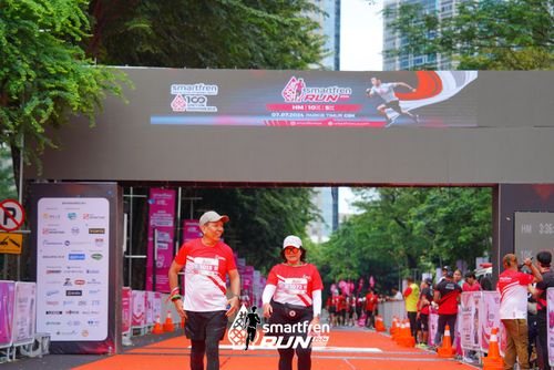Race photo from Smartfren Run 2024