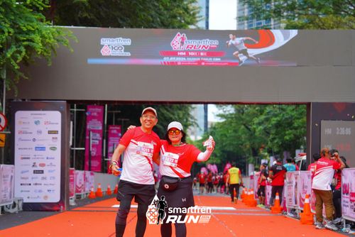 Race photo from Smartfren Run 2024