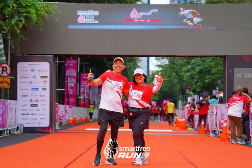 Race photo from Smartfren Run 2024