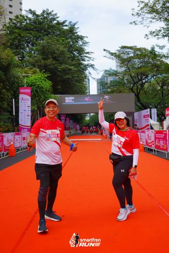 Race photo from Smartfren Run 2024
