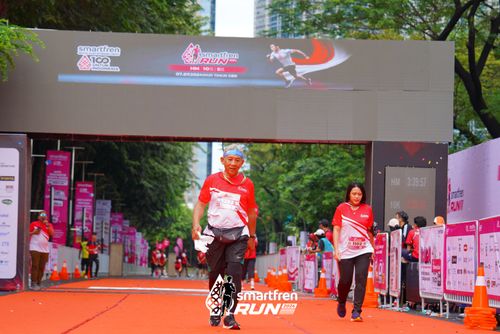 Race photo from Smartfren Run 2024
