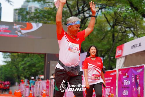 Race photo from Smartfren Run 2024