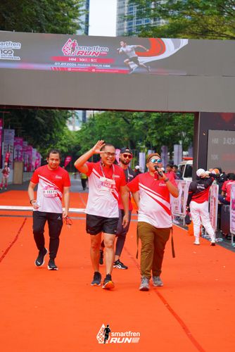 Race photo from Smartfren Run 2024