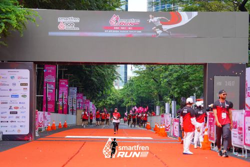 Race photo from Smartfren Run 2024