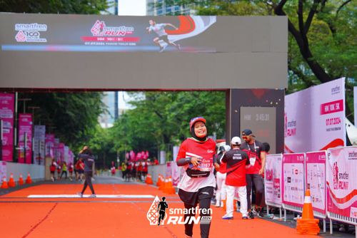 Race photo from Smartfren Run 2024