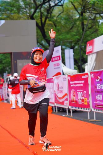 Race photo from Smartfren Run 2024