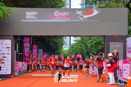 Race photo from Smartfren Run 2024