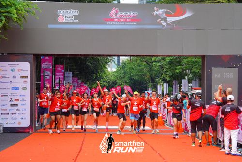 Race photo from Smartfren Run 2024