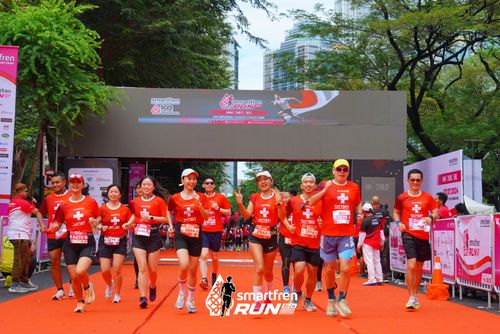 Race photo from Smartfren Run 2024