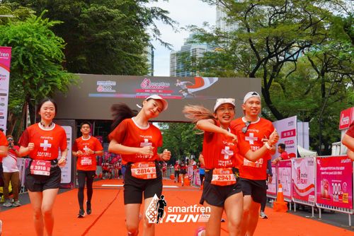 Race photo from Smartfren Run 2024