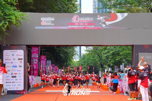 Race photo from Smartfren Run 2024