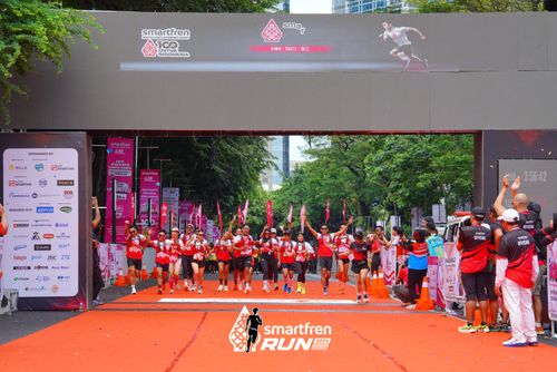 Race photo from Smartfren Run 2024