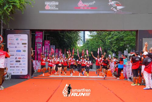 Race photo from Smartfren Run 2024