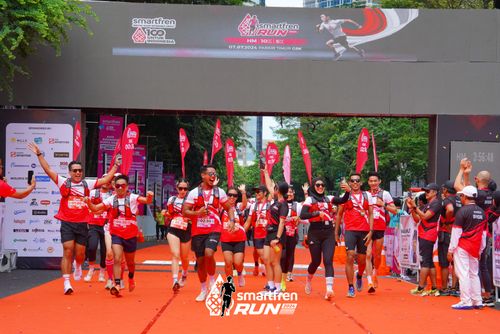 Race photo from Smartfren Run 2024
