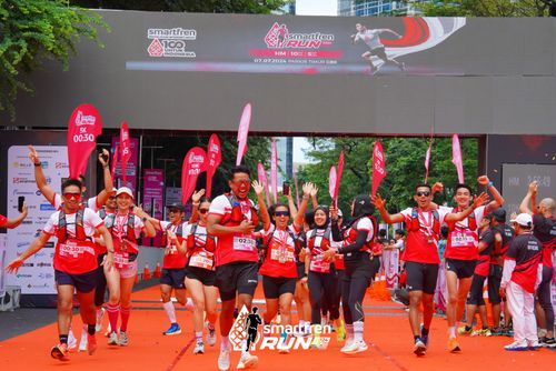 Race photo from Smartfren Run 2024