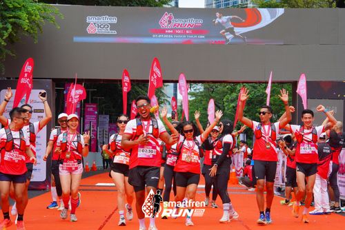 Race photo from Smartfren Run 2024