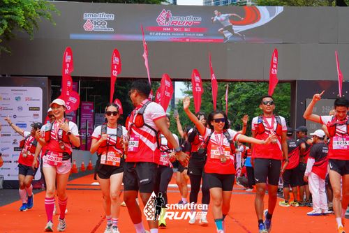 Race photo from Smartfren Run 2024