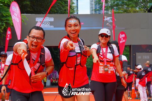 Race photo from Smartfren Run 2024