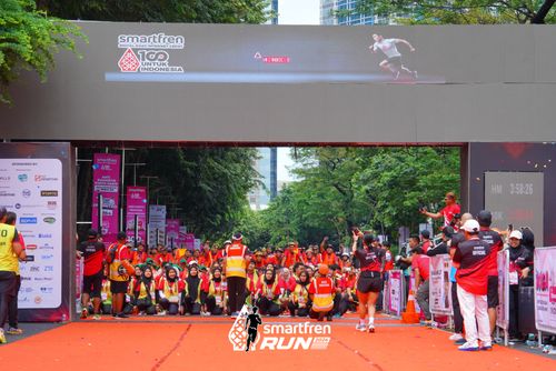 Race photo from Smartfren Run 2024