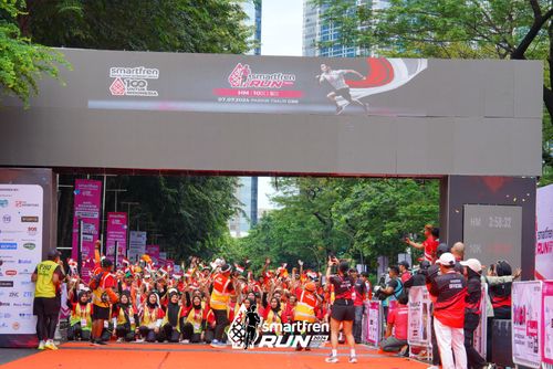 Race photo from Smartfren Run 2024