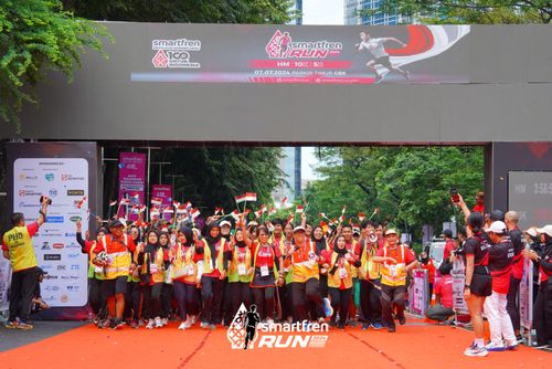 Race photo from Smartfren Run 2024