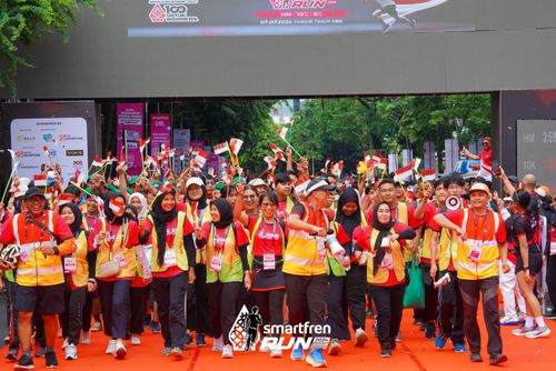 Race photo from Smartfren Run 2024