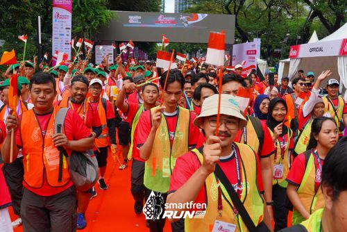 Race photo from Smartfren Run 2024