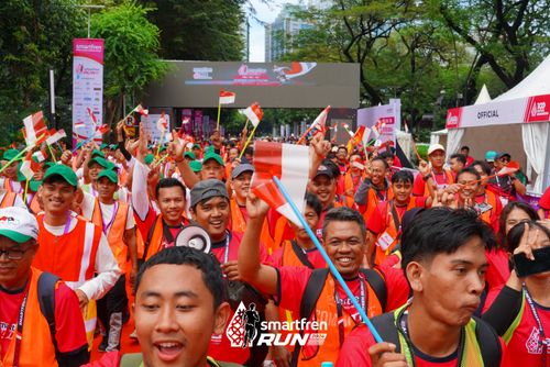 Race photo from Smartfren Run 2024
