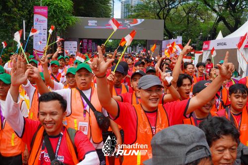 Race photo from Smartfren Run 2024