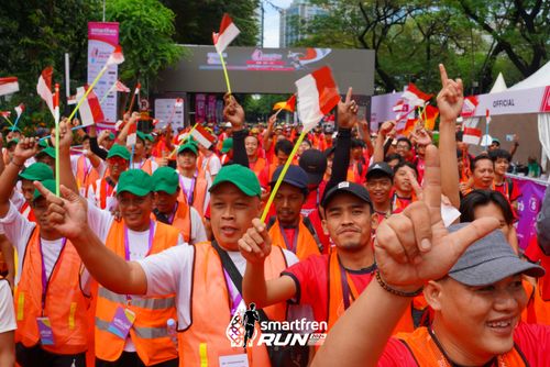 Race photo from Smartfren Run 2024