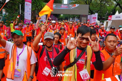 Race photo from Smartfren Run 2024