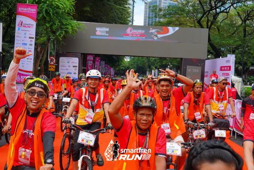 Race photo from Smartfren Run 2024