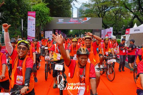 Race photo from Smartfren Run 2024