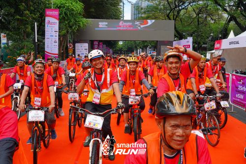 Race photo from Smartfren Run 2024