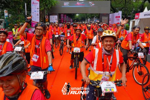 Race photo from Smartfren Run 2024