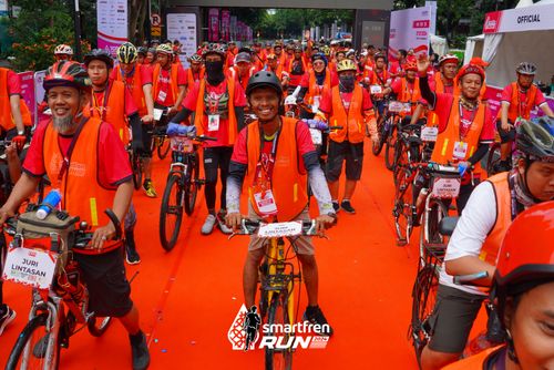 Race photo from Smartfren Run 2024