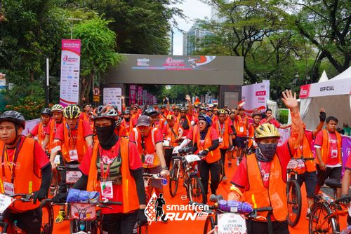 Race photo from Smartfren Run 2024