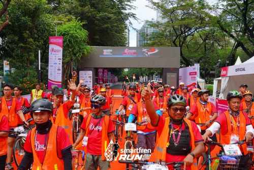 Race photo from Smartfren Run 2024