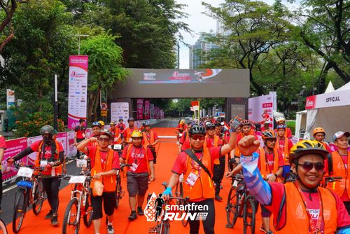 Race photo from Smartfren Run 2024