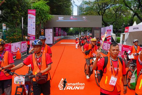 Race photo from Smartfren Run 2024