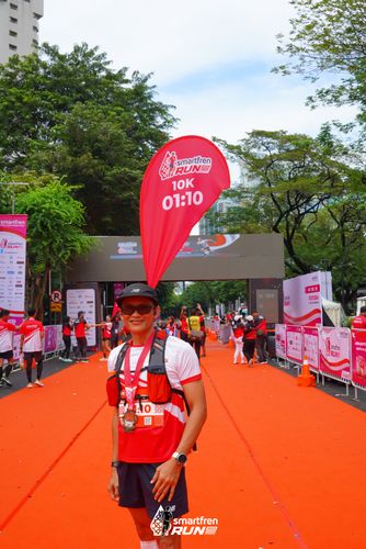 Race photo from Smartfren Run 2024