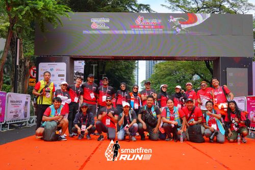 Race photo from Smartfren Run 2024