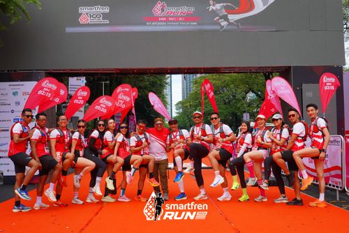 Race photo from Smartfren Run 2024