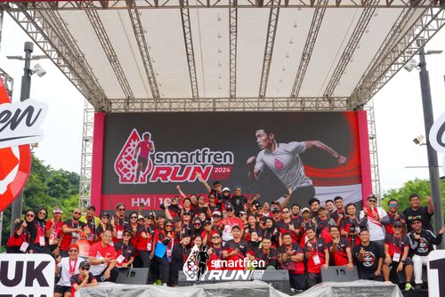 Race photo from Smartfren Run 2024