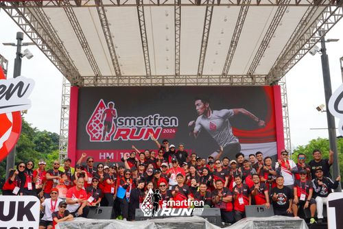 Race photo from Smartfren Run 2024