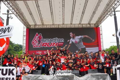 Race photo from Smartfren Run 2024